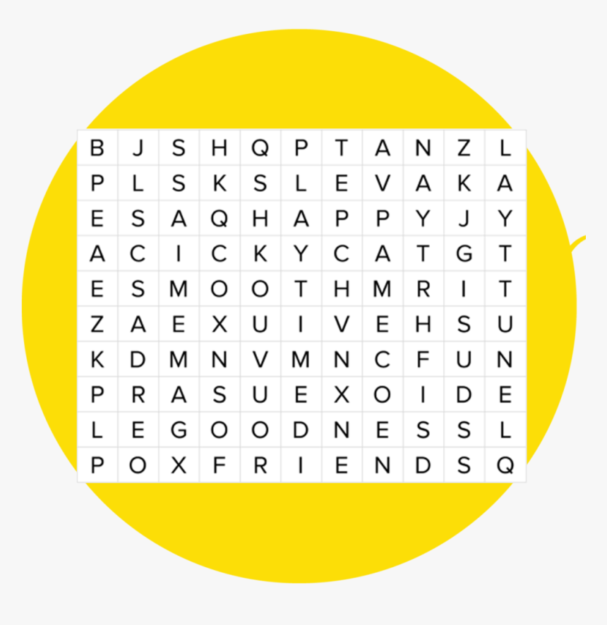 Word Search Png, Transparent Png, Free Download