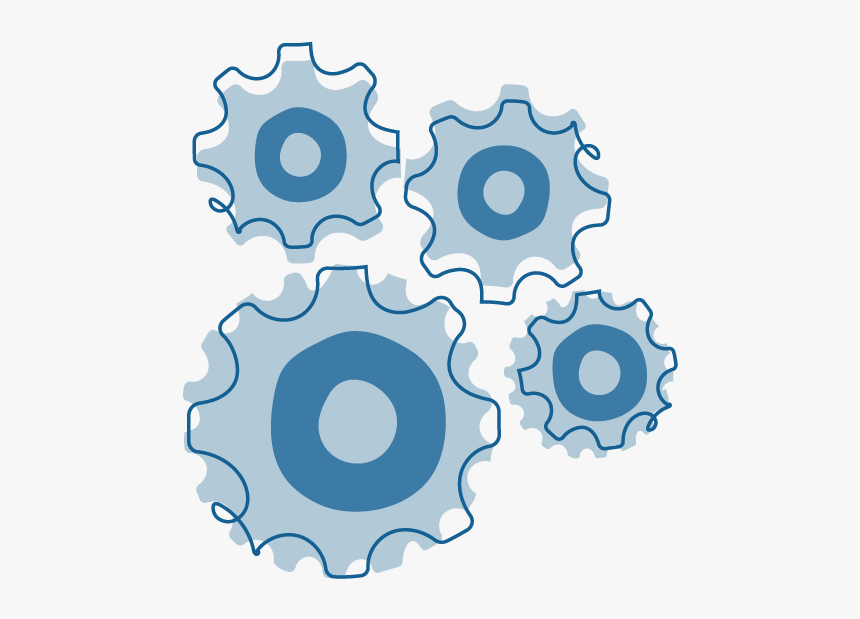 An Illustration Of A Group Of Cogs All Joined Together - Circle, HD Png Download, Free Download