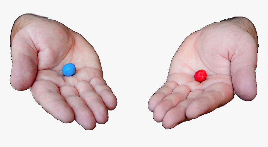 Blue Pill Or The Red Pill 259 Kb - Red Pill Blue Pill Png, Transparent Png, Free Download