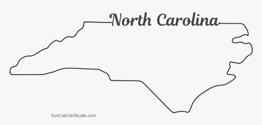 Nc State Shapes Printable North Carolina State Outline, HD Png