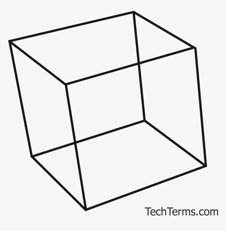 Basic Cube Wireframe - Wireframe Transparent Background Cube Png, Png Download, Free Download