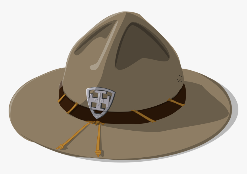 Hat, Scout, Scouting - Baden Powell Cap Vector, HD Png Download, Free Download