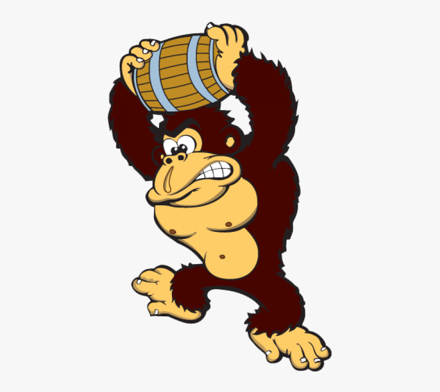 Gorilla Mascot - Donkey Kong Arcade Png, Transparent Png, Free Download