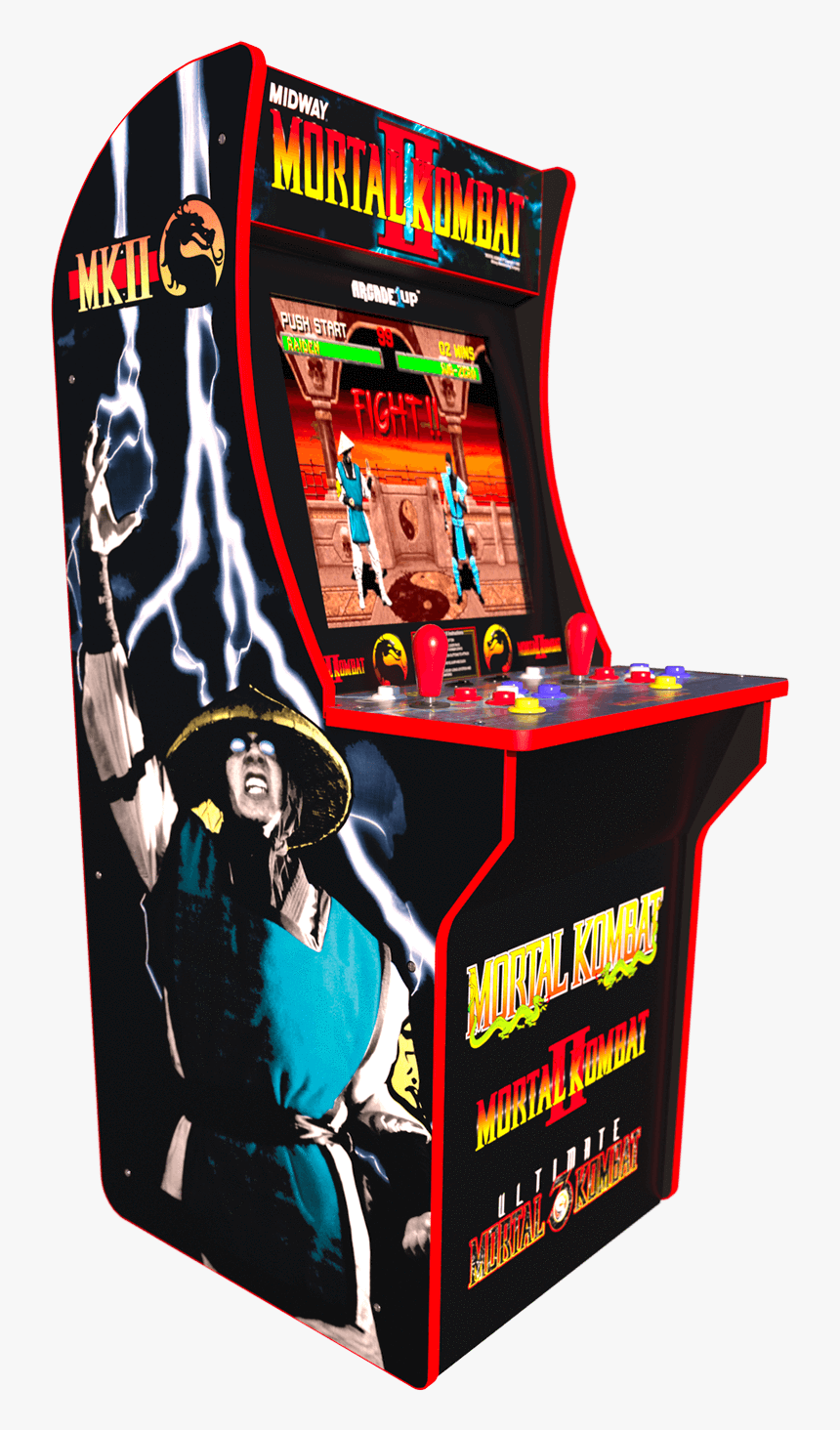 Mortal Kombat Arcade Cabinet"
 Class="lazyload Lazyload - Arcade1up Mortal Kombat, HD Png Download, Free Download