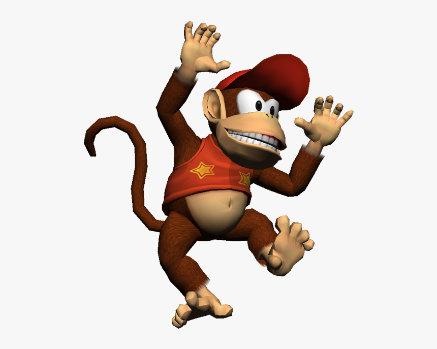 Download Zip Archive - Super Smash Bros Brawl Diddy Kong Trophy, HD Png Download, Free Download