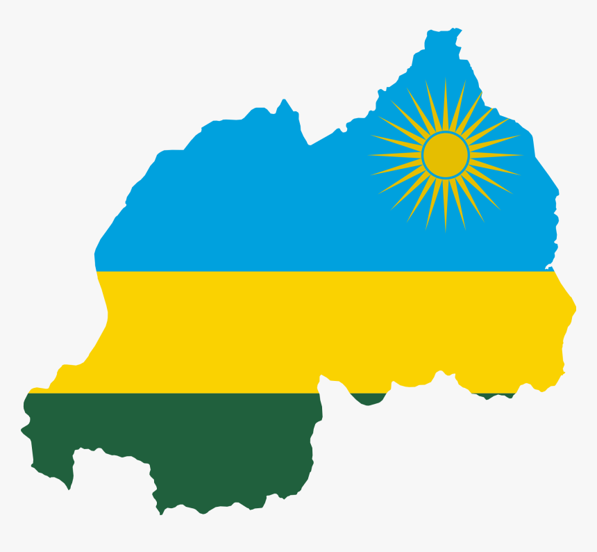Rwanda Flag Map, HD Png Download, Free Download