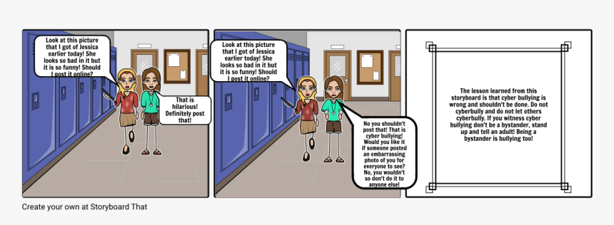 Cyberbullying Storyboard, HD Png Download, Free Download