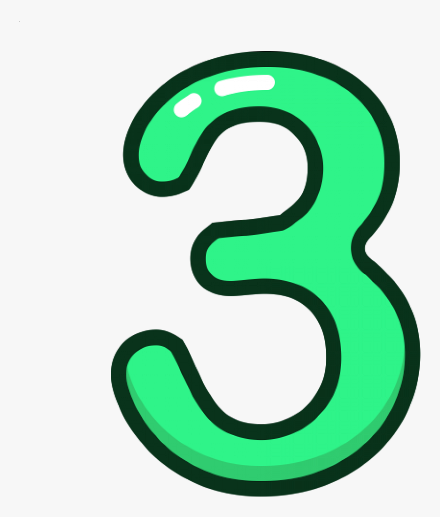 Number Three Green, HD Png Download, Free Download