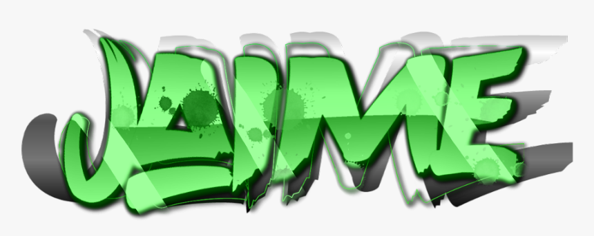 #jaime #png #verde #green #letras - Graphic Design, Transparent Png, Free Download