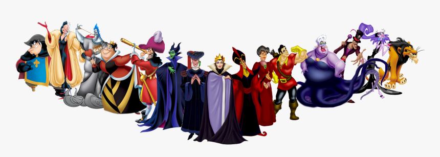 Disney Villans Png - Disney Villain Line Up, Transparent Png, Free Download