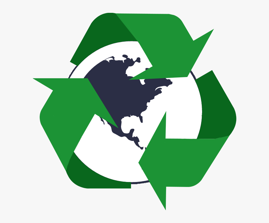 Recycling World Icon - Transparent Black And White Earth, HD Png Download, Free Download