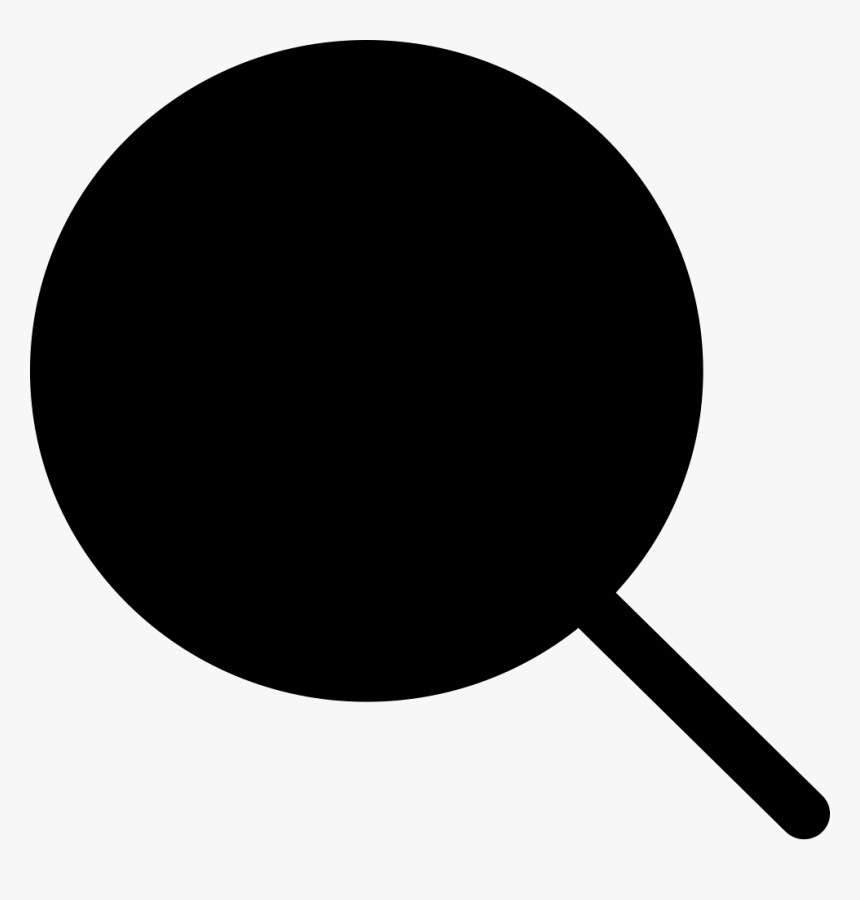 Search Magnifier Black Shape Comments - Magnifying Glass, HD Png Download, Free Download