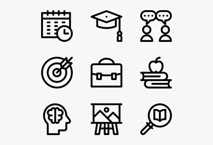 University - Hand Drawn Social Media Icons Png, Transparent Png, Free Download