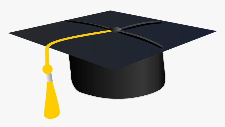 Cap, University, Congratulation, Celebration, Yellow - Mortar Board Clipart, HD Png Download, Free Download