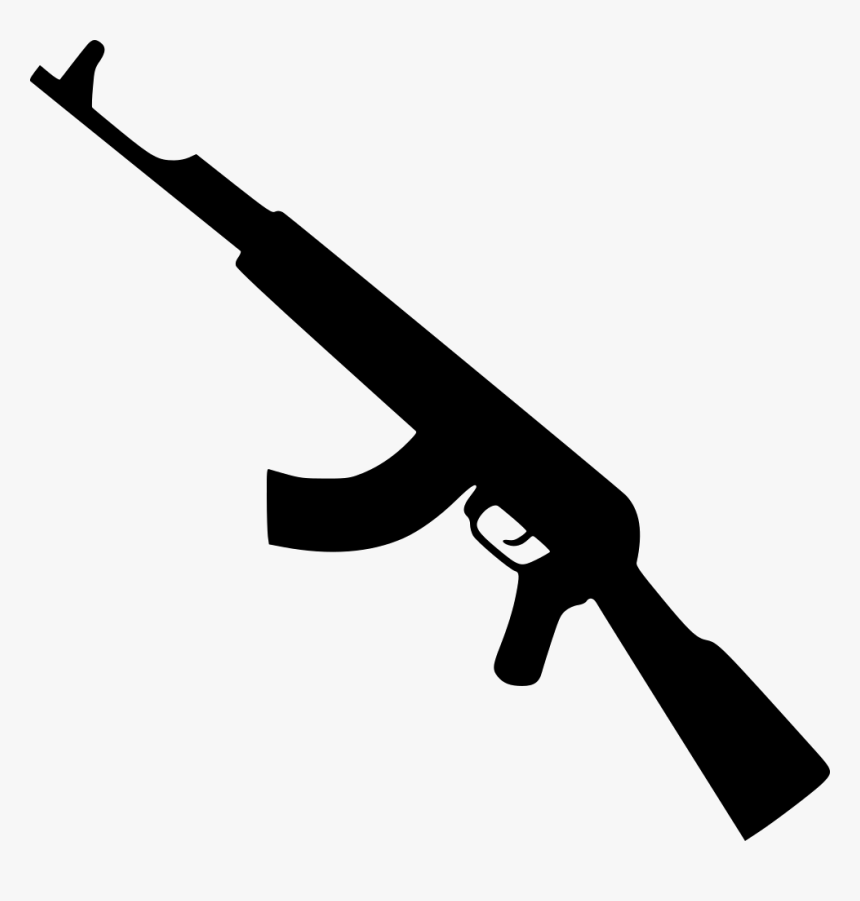 Rifle Svg Black And White - Gun Icon Png, Transparent Png, Free Download