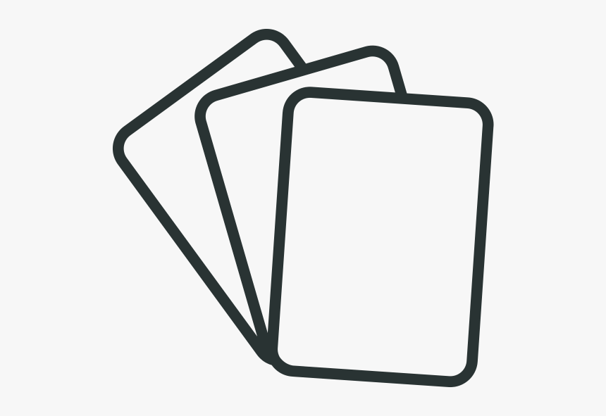 Flash-cards - Flashcard Clipart Black And White, HD Png Download, Free Download