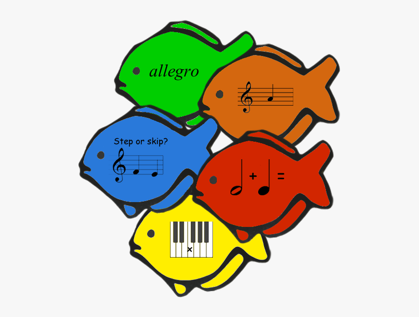 Fish Music Flashcards That Can Be A Fun Carnival Game - Fish Rhythm Flashcards Pdf, HD Png Download, Free Download