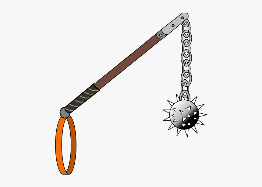 File - Flail01 - Svg - Anime Flails Weapon Transparent, HD Png Download, Free Download