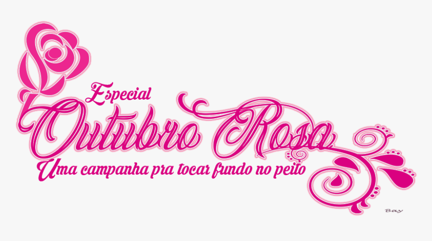 Transparent Outubro Rosa Png - Calligraphy, Png Download, Free Download