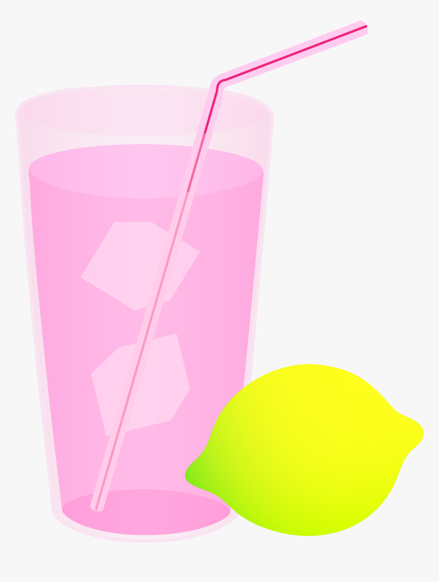 Glass Of Pink Free - Lemonade Clip Art, HD Png Download, Free Download