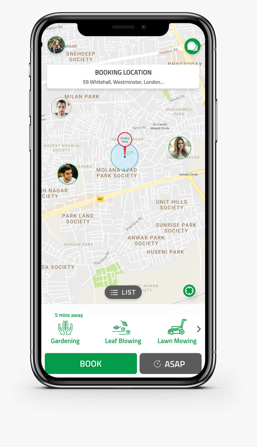 Uber Map View, HD Png Download, Free Download