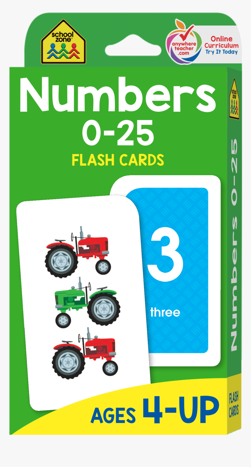 Little Ones Practice Numbers And Counting With Numbers - School Zone Numbers Flash Cards, HD Png Download, Free Download