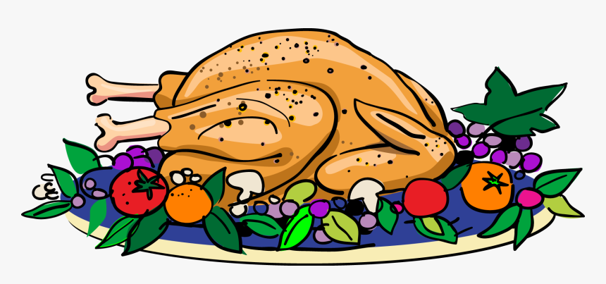 Thanksgiving Turkey Dinner Clipart, HD Png Download, Free Download