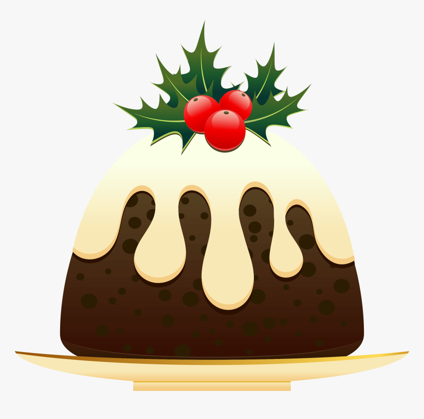 Christmas Dinner With World Vision - Clipart Christmas Pudding Cartoon, HD Png Download, Free Download