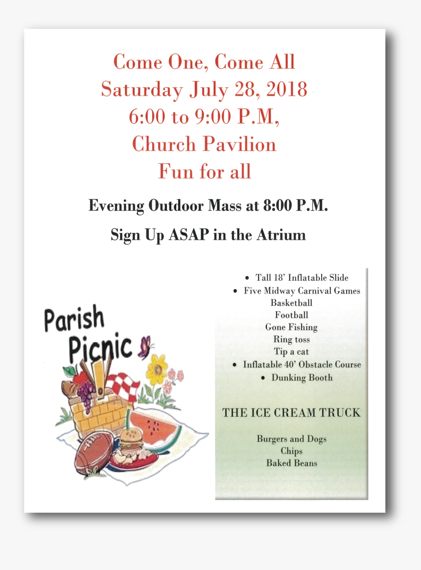 Church Picnic, HD Png Download, Free Download