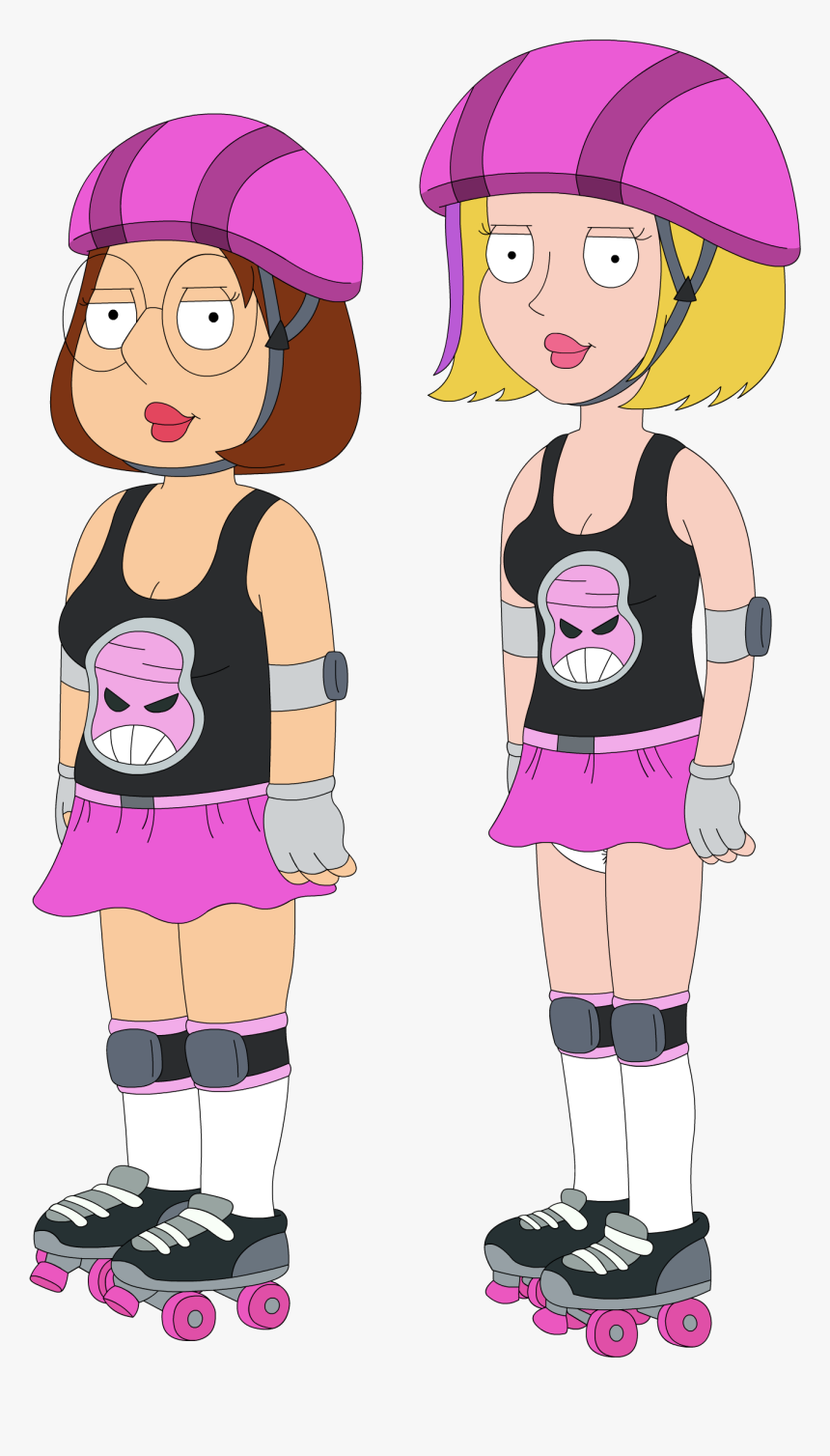 Meg Griffin Stewie Griffin Fan Art Roller Derby - Family Guy Meg Roller Derby, HD Png Download, Free Download