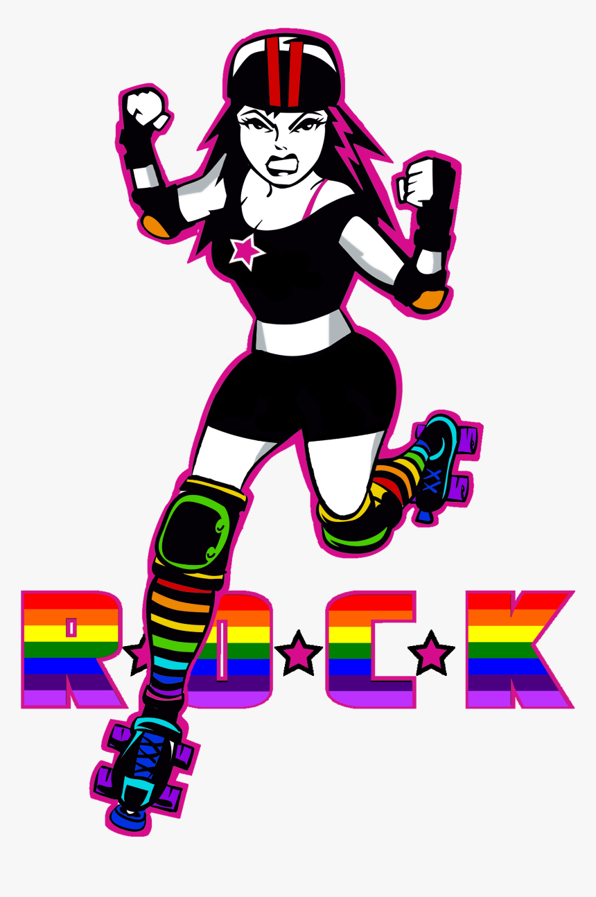Roller Derby Of Central Kentucky - Cartoon, HD Png Download, Free Download