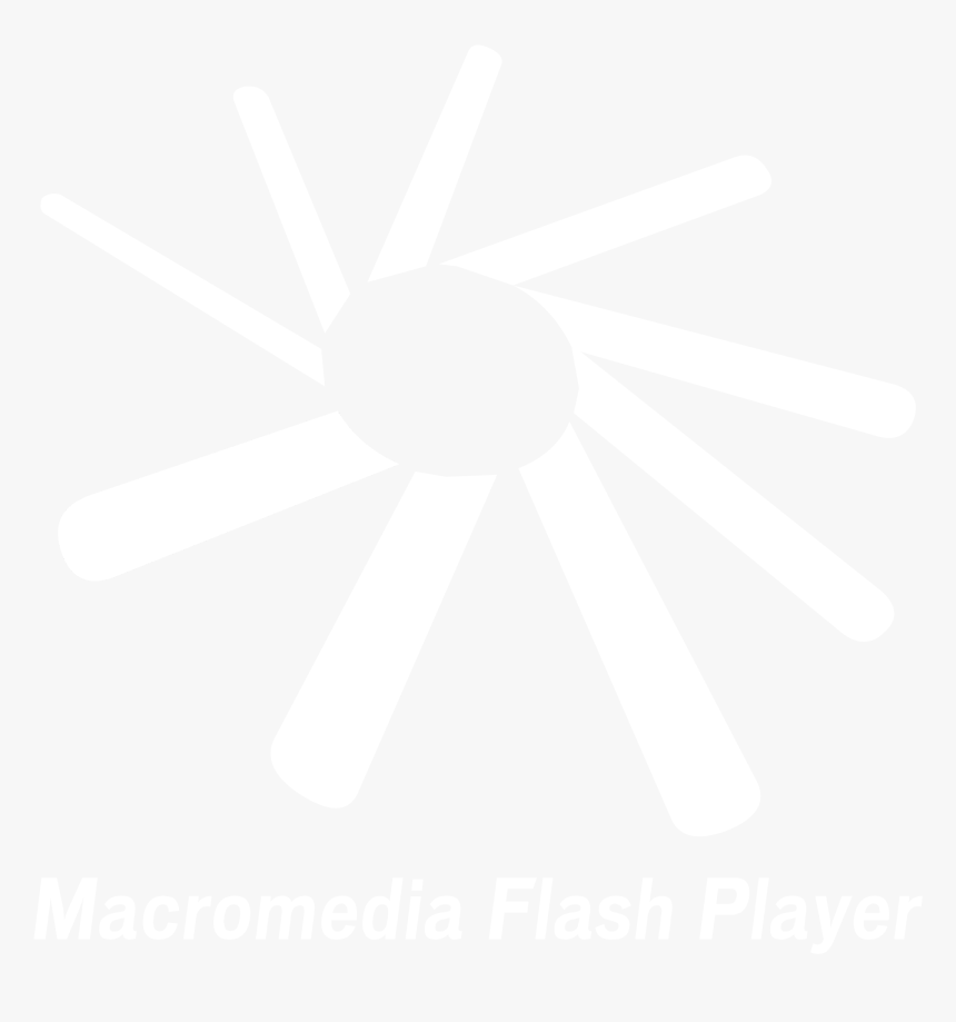 Macromedia Flash Player Logo Black And White - Johns Hopkins White Logo, HD Png Download, Free Download