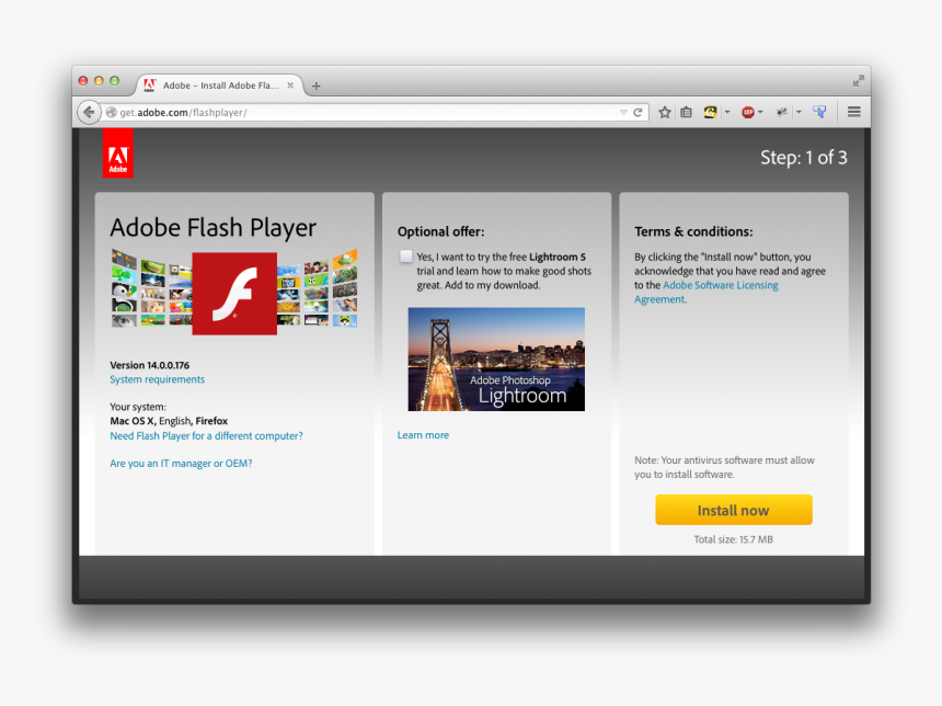 Flash Player Download Page - Adobe Flash Player, HD Png Download, Free Download