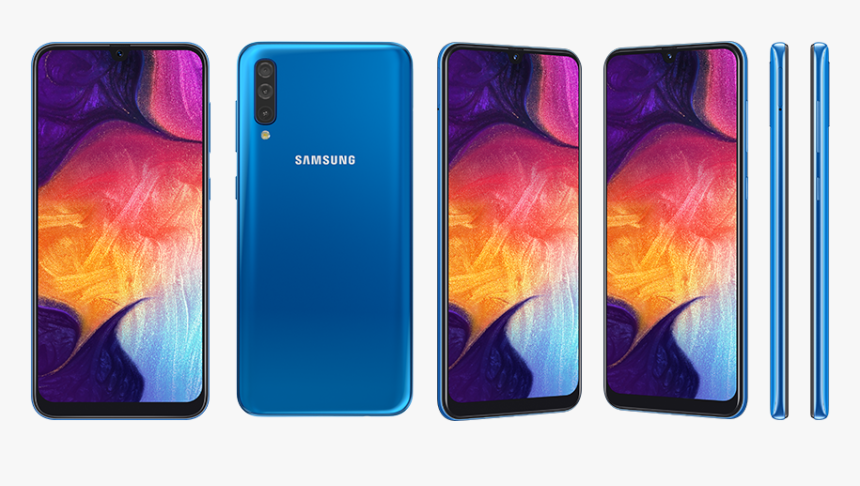 Transparent Galaxy - Samsung A50 Blue Colour, HD Png Download, Free Download