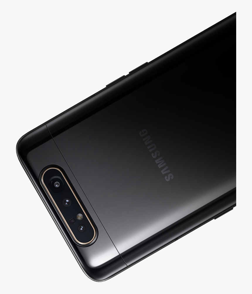 Rear View Of Galaxy A80 Laid Flat - Samsung A80 Black, HD Png Download, Free Download