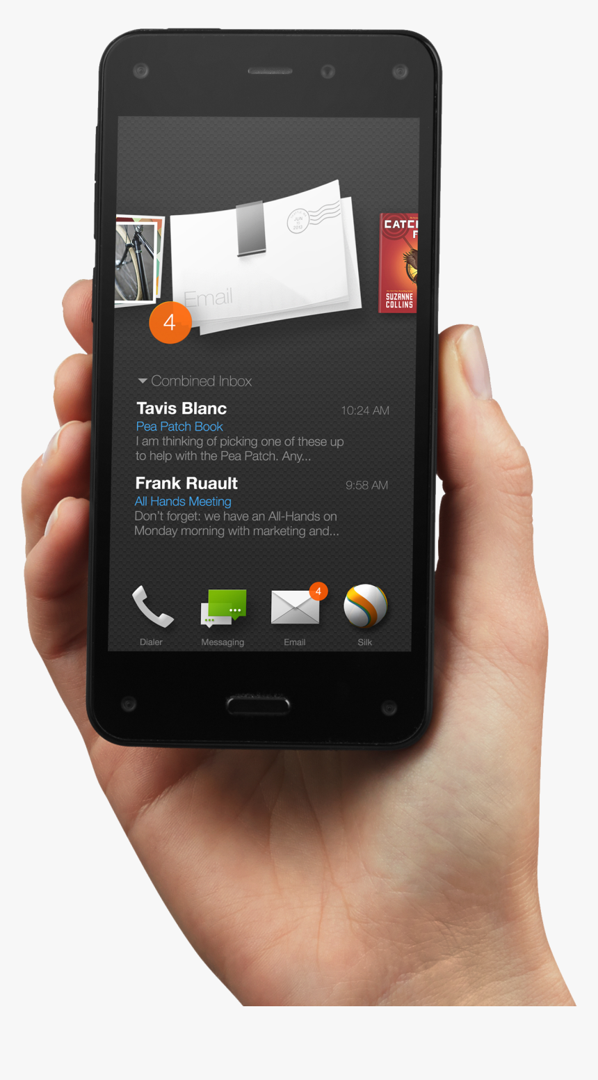 Smartphone In Hand Png Image - Amazon Fire Phone 2014, Transparent Png, Free Download