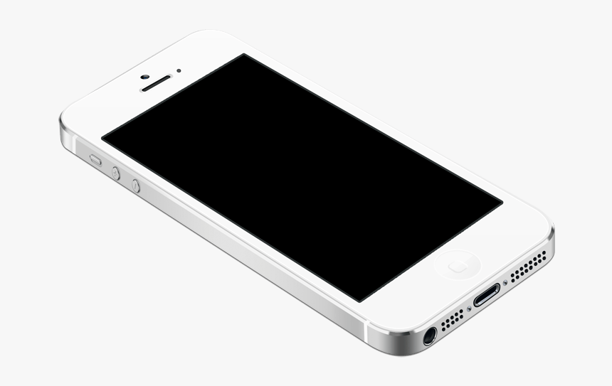 Iphone Mockup Black - Mobile Phone On Angle, HD Png Download, Free Download