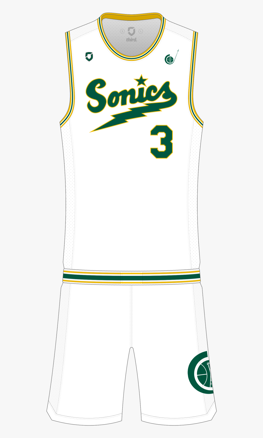 Seattle Supersonics Throwback - Sports Jersey, HD Png Download, Free Download