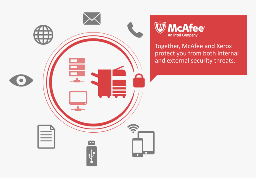 Mcafee Security - Xerox Mcafee, HD Png Download, Free Download