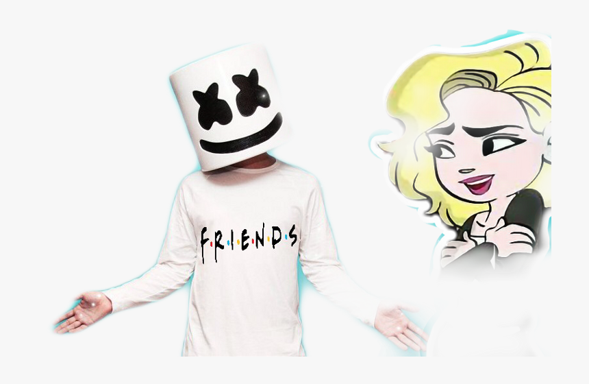 Friends Marshmello Anne Marie Drawing , Png Download - Drawings Of Anne Marie, Transparent Png, Free Download