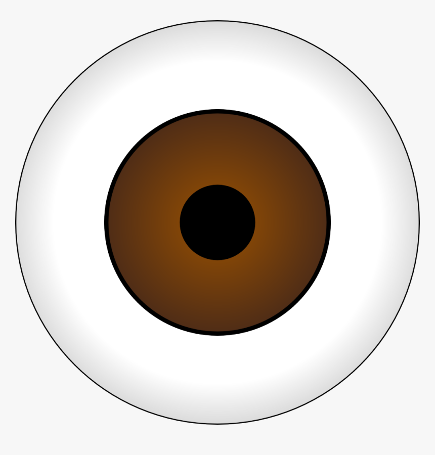 Tonlima Olhos Castanhos Brown Eye Svg Clip Arts - Brown Cartoon Eye, HD Png Download, Free Download