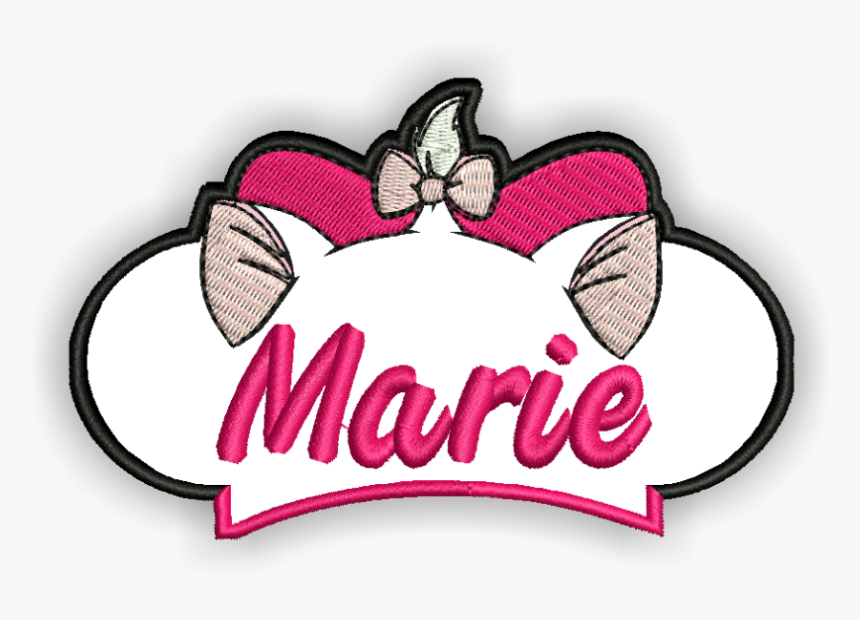 Image Of Marie Custom Iron-on Patch With Name - Heart Applique, HD Png Download, Free Download
