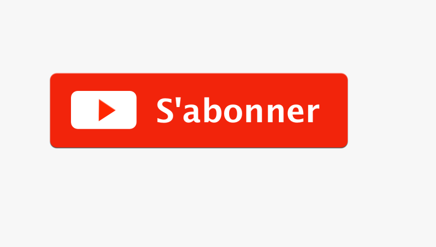 Sabonner 1 Bouton Youtube Image Png Transparent - S Abonner Youtube Png, Png Download, Free Download