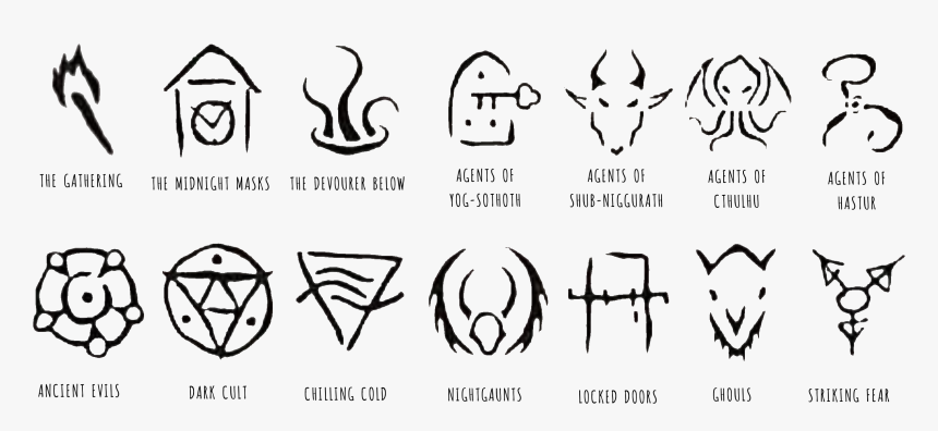 Arkham Horror Card Game Symbols, HD Png Download, Free Download