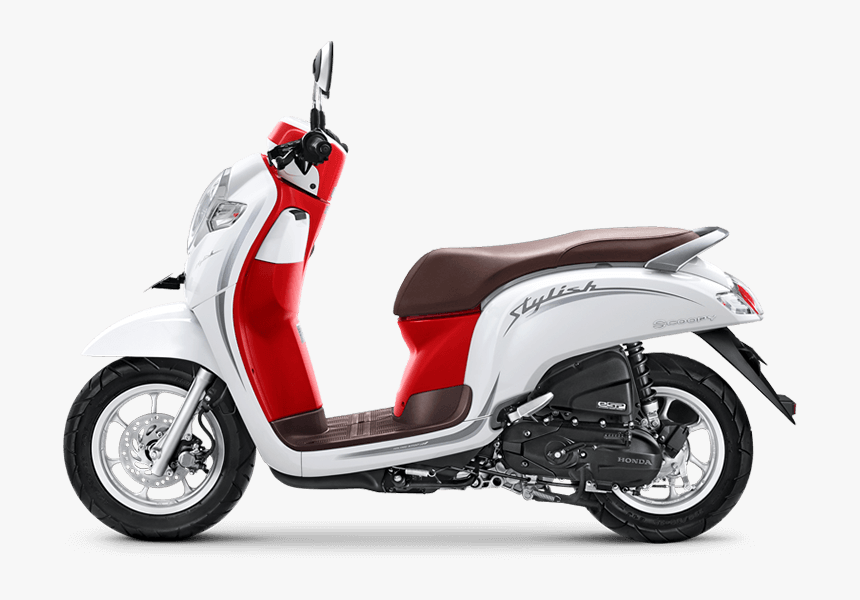 Honda Scoopy 2019 White Red - New Scoopy, HD Png Download, Free Download
