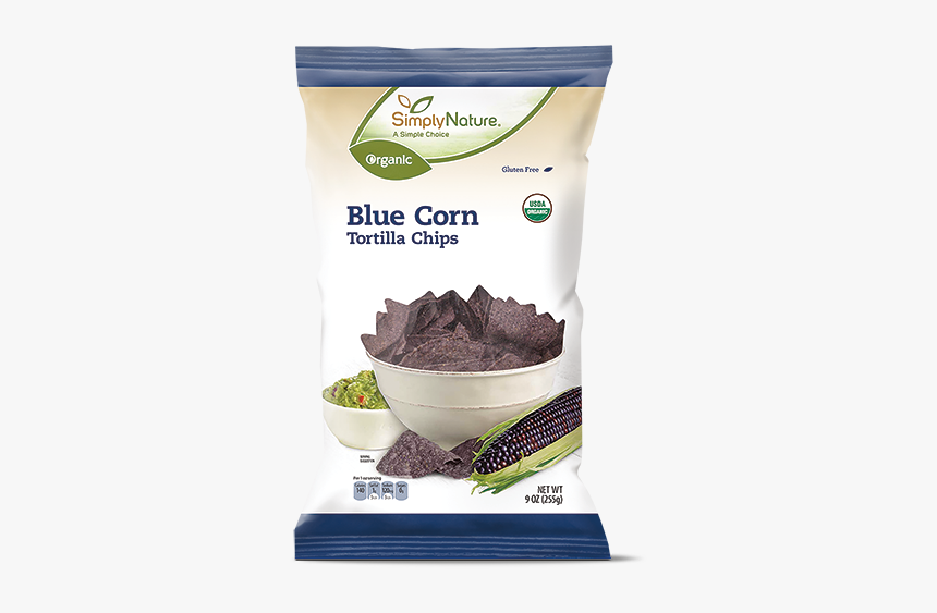 Aldi Organic Blue Corn Tortilla Chips - Aldi Blue Corn Tortilla Chips Ingredients, HD Png Download, Free Download