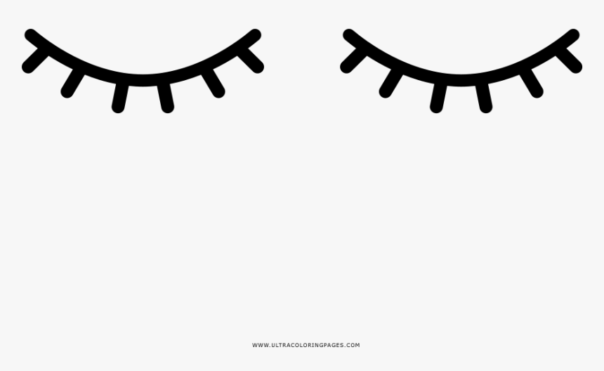 Clip Art Olhos Fechados Desenho - Cilios Desenho Png, Transparent Png, Free Download