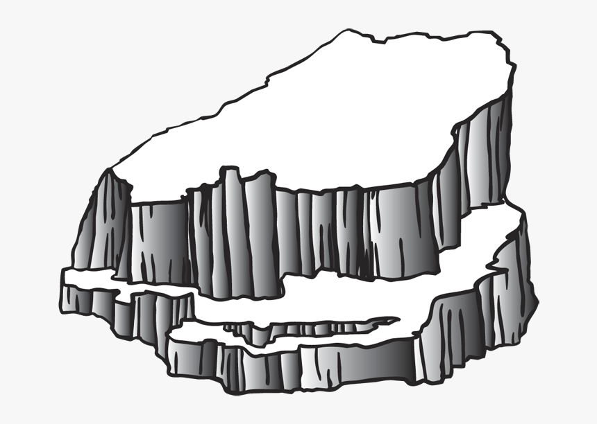 Plateau Clip Art Clipart Mesa Geography Clipart Clip - Plateau Black And White, HD Png Download, Free Download