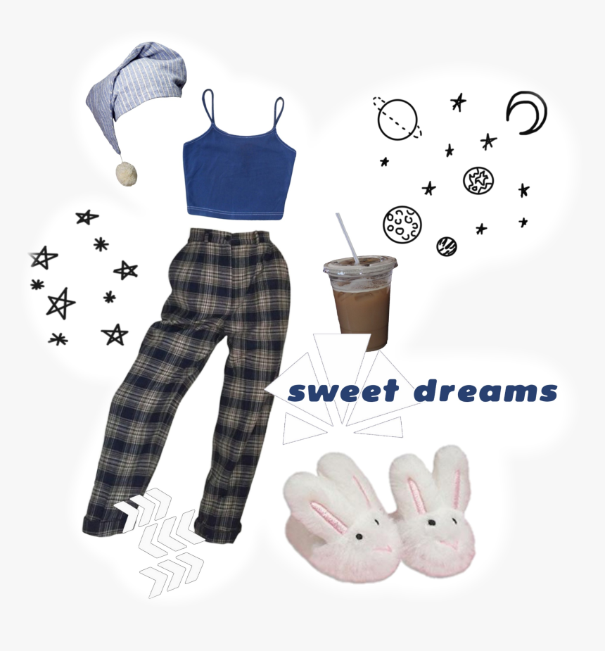 #aesthetic #pajamas - Cute Monica Geller Outfits, HD Png Download, Free Download