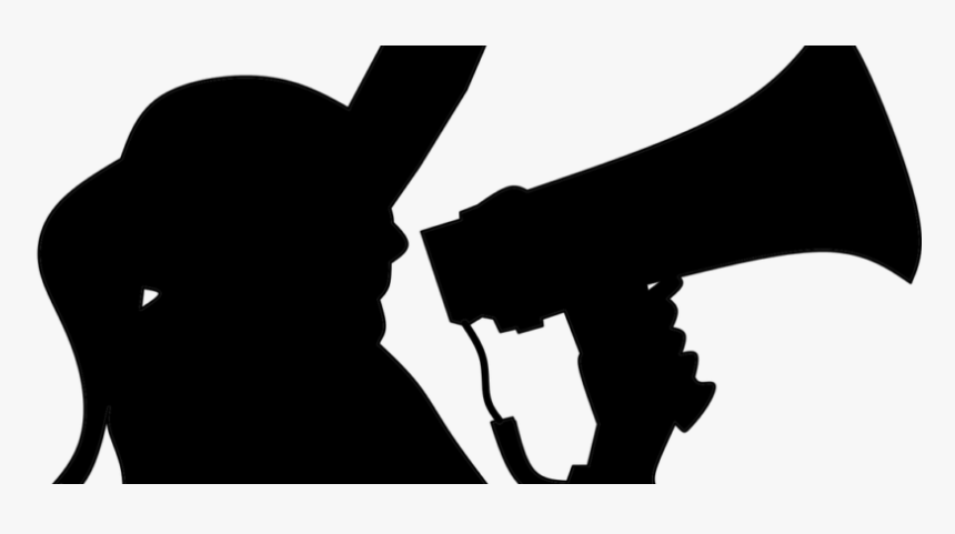 Silhouette Megaphone Png, Transparent Png, Free Download